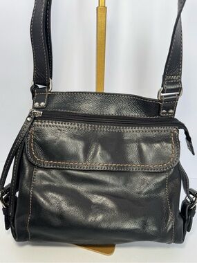 Fossil black leather purse